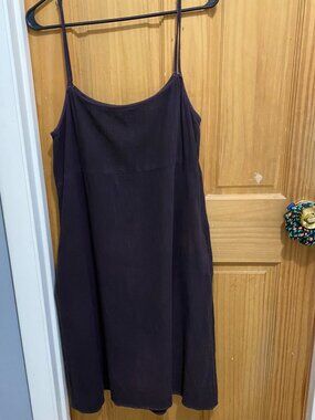Me & Arrow strap dress (overdyed to dark purple)